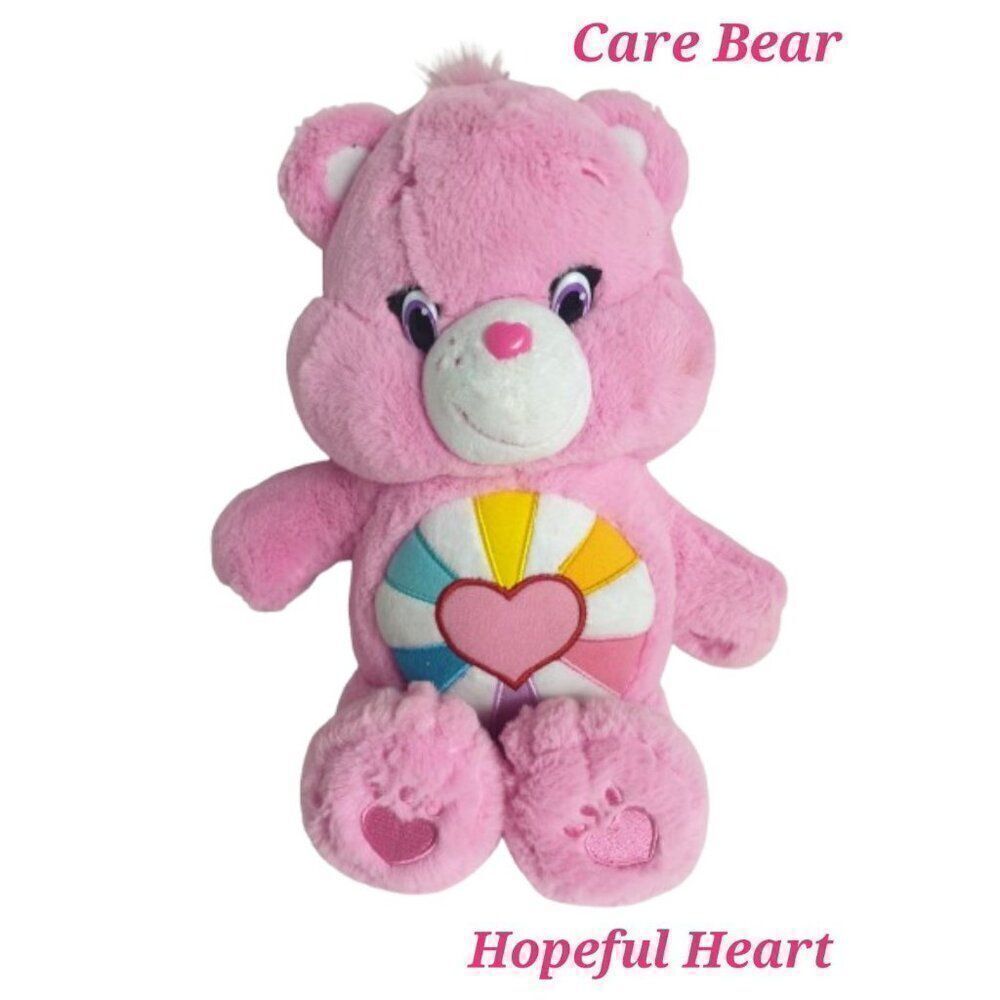 Care Bears Hopeful Heart Plush Toy Pink Care Bears 14" 2016 Edition NWOT